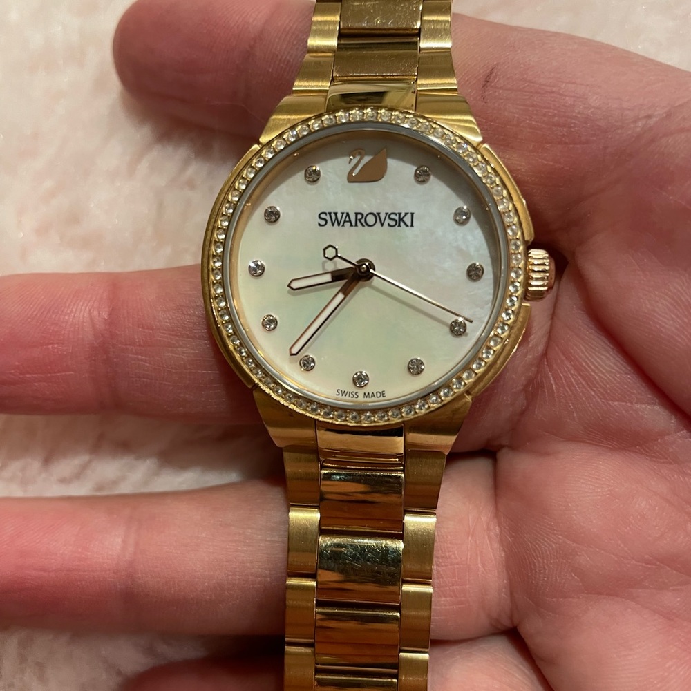 Swarovski City Crystal Rose Gold Watch